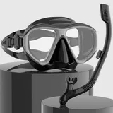 Findway schnorchelset Erwachsene,Schnorchelset mit taucherbrille und schnorchel, Anti-Leck & Anti-Fog & Anti-UV Tauchmaske aus Gehärtetem Glas für Tauchen, Schnorcheln und Schwimmen,Frauen und Männer