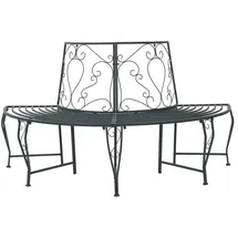 vidaXL Baumbank 160 x 80 x 89 cm Grau