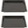 ICQN Backblech Set 445 × 375 × 25 mm, Kompatibel mit Bauknecht, Indesit, Whirlpool-Gruppe & Algor, Emaillierte Standard-Backbleche für Backofen & Herd