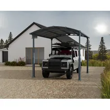 CANOPIA Einzelcarport Alpine 2,59 x 4,35 m grau inkl. Regenrinne