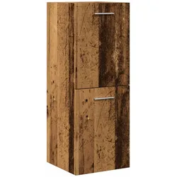 Bad-Hängeschrank Altholz-Optik 30x30x80 cm Holzwerkstoff