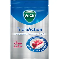 Wick TripleAction Gefüllte Hustenbonbons ohne Zucker