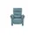Hukla Sessel Corina Leder 92 x 112 x 90 cm Blau elektrisch