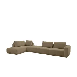 Musterring Eckcouch Mikrofaser 3-Sitzer Beige