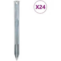 VidaXL Zeltheringe 24 Stk. 22 cm Ø20 mm Verzinkter