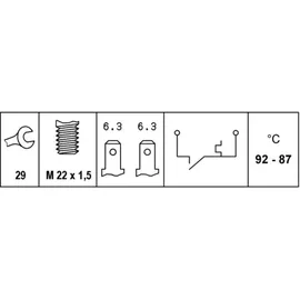 Hella Temperaturschalter, Kühlerlüfter