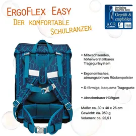 DerDieDas ErgoFlex Easy 5-tlg. blue speed mit Turnbeutel