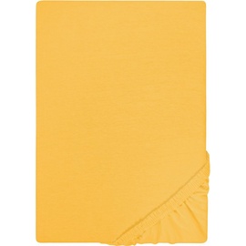 Castell Spannbettlaken Jersey 180 x 200 - 200 x 200 cm gelb