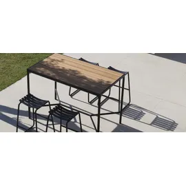 Houe Bartisch 90 x 160 cm Bambus/Schwarz