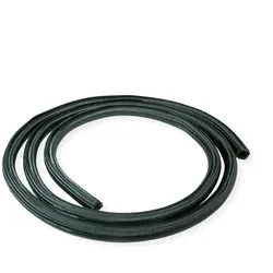 ROLINE PVC Gewebeschlauch für Kabelbündelung, selbst-schliessend, schwarz, 2,5 m