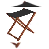 Erst-Holz Klappbarer Holz-Campinghocker XL Normale Sitzhöhe
