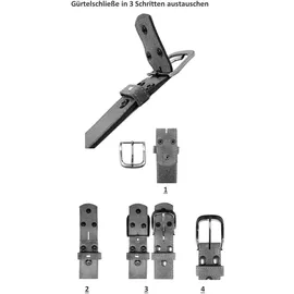 rettungsring gürtel Gürtel Leder braun 105