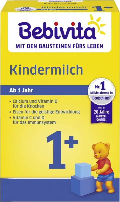 BEBIVITA Kindermilch Folgemilch 1+ für Kleinkinder ab 1 Jahr, 500 g