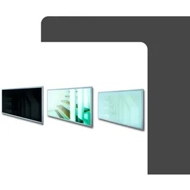 Fenix Infrarotheizung ECOSUN Glasheizung 850W 120 x 60 x 3cm), Weiß mit Rahmen