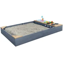 Axi Holzsandkasten Kelly mit Spielküchenzeile Braun/Grau