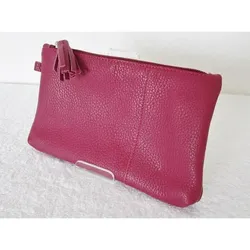 Leder-Kult.-Tasche Dollaro dahlia