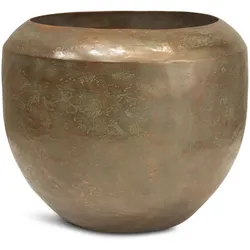 Loft Bodengefäß für hochgewachsene Pflanzen Ø 50 cm, Höhe 40 cm verdigris bronze