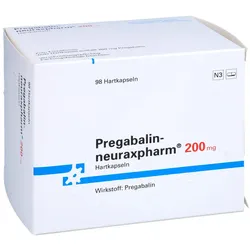 PREGABALIN-neuraxpharm 200 mg Hartkapseln 98 St