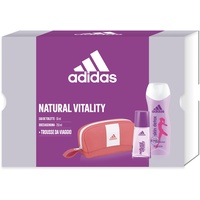 Adidas, Geschenkbox für Damen, Natural Vitality, Damenparfüm 30 ml und Skin Detox Duschgel 250 ml und Tasche