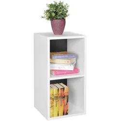 KADIMA DESIGN Standregal CERVINO: 2 Regalfächer, Sonoma Farbton, 30x60x30 cm, Melaminharzbeschichtung