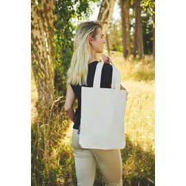 kompatible Ware Neutral Bio Baumwolltasche \O90003\" dusty indigo 38 x 42 x 7 cm"