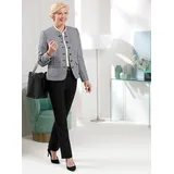 Witt Weiden Bouclé-Blazer in schwarz-ecru-gemustert | Gr.: 54