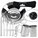 NATUMO NATUMO® – Rostfreies Besteckset 1 Person, rostfrei