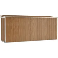 VidaXL Wand-Geräteschuppen 1,18 x 3,82 x 1,78 m braun