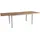 Brafab Lyon Gartentisch 194-252 x 92 x 76 cm Hellgrau/Teak