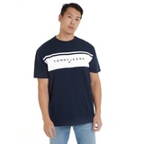 Tommy Jeans T-Shirt »TJM REG LINEAR CUT & SEW TEE«, Gr. L, dark night navy, , 65792601-L