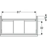 Geberit iCon Waschtischunterschrank 2 Auszügen, 502305JK1