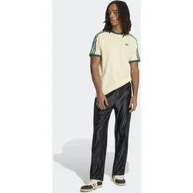 adidas 3-Stripes T-Shirt Warm Vanilla / Collegiate Green M