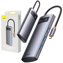 Baseus Metal Gleam Series 6 az 1-ben Hub, USB-C