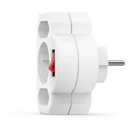 Hama Mehrfachsteckdose 3-fach Weiß 1 St.