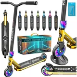 Kesser KESSER® Stunt Scooter X-Limit-Pro 360° Lenkung Funscooter Stuntscooter mit Ständer ABEC 9 Kugellagern, 110 mm PU Räder , Kickscooter Tretroller Cityroller Trick Roller für Kinder Erwachsene