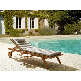 Beliani Auflage 192 x 56 x 5 cm taupe 1 St.