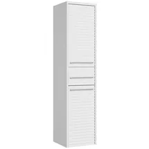 Badplaats Badezimmerschrank, Weiß, Holz, Rechteckig, 30x130x35 cm, Badezimmer, Badezimmerschränke, Midischränke