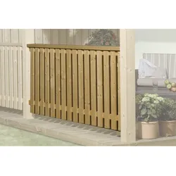 WEKA Brüstungsgeländer, Holz, natur - beige