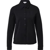 s.Oliver Hemdbluse elastische Jerseybluse Schwarz 34