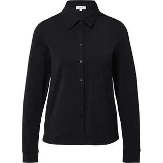 s.Oliver Hemdbluse elastische Jerseybluse Schwarz 34