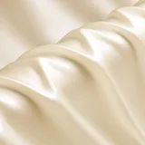 Champagner 100% Reine Seide Charmeuse Stoff Krepp Stoffe für Näharbeiten Breite 114 cm