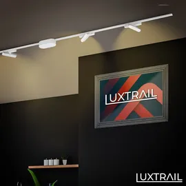 Briloner Luxtrail LED Tracklight, Warmweiß, Schwenkbar, Zubehör, LED Spot, Spotlight, Deckenspot, Lampen, Deckenlampe, Deckenleuchte, 130mm, Weiß