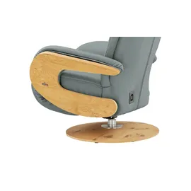 HIMOLLA Relaxsessel 7818 Leder 75 x 108 x 84 cm Blau elektrisch