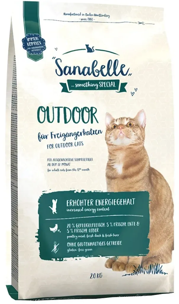 Sanabelle Outdoor Ente Katzentrockenfutter 2 Kilogramm