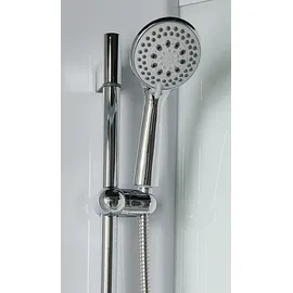 a&n&a aQualine Aqualine Komplettdusche mit Schiebetür 90 x 204 cm Weiß/Klarglas Aqualine-YB93-SET