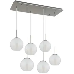 Pendelleuchte   , silber , Maße (cm): B: 90 H: 120