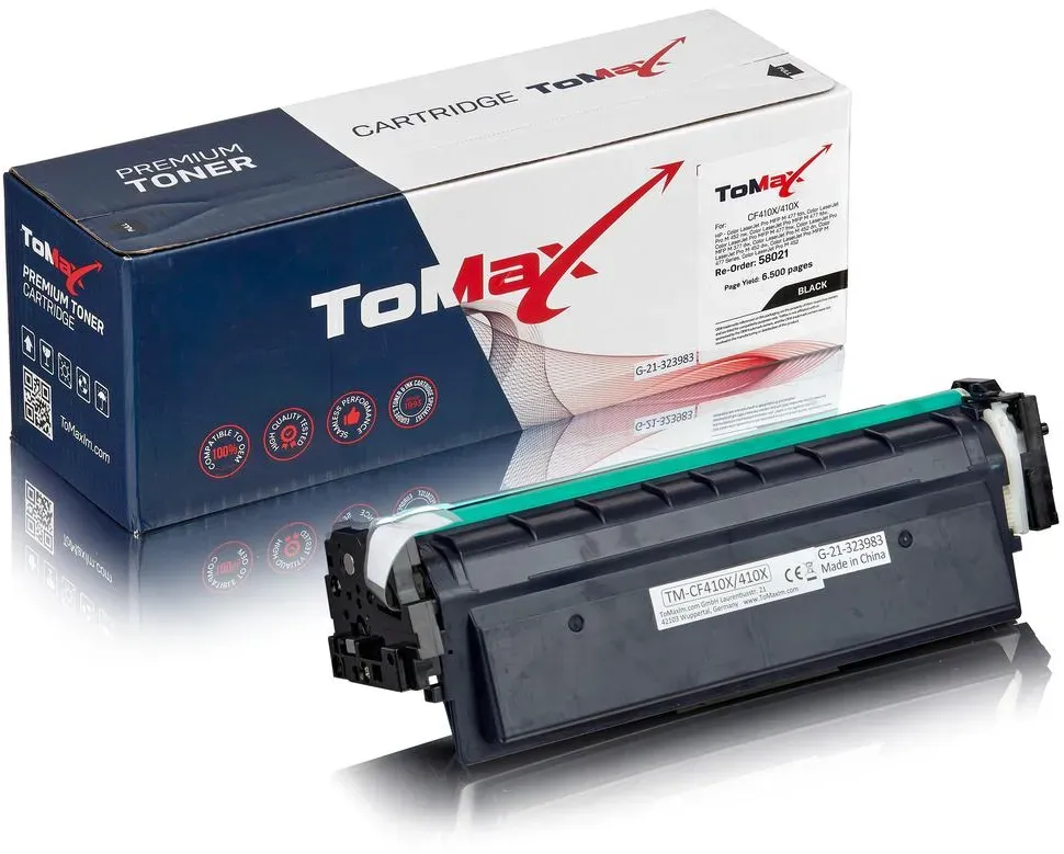 ToMax Premium ersetzt HP CF410X / 410X Toner, schwarz