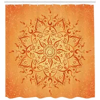 ABAKUHAUS Duschvorhang 175 x 200 cm orange