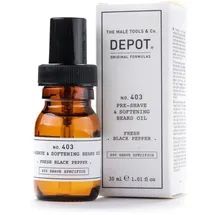 Depot 403 Pre-Shave & Softening Beard Oil Fresh Black Pepper 30 ml
