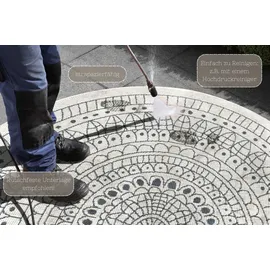 HANSE HOME Porto Wendeteppich Ø 100 cm Grau